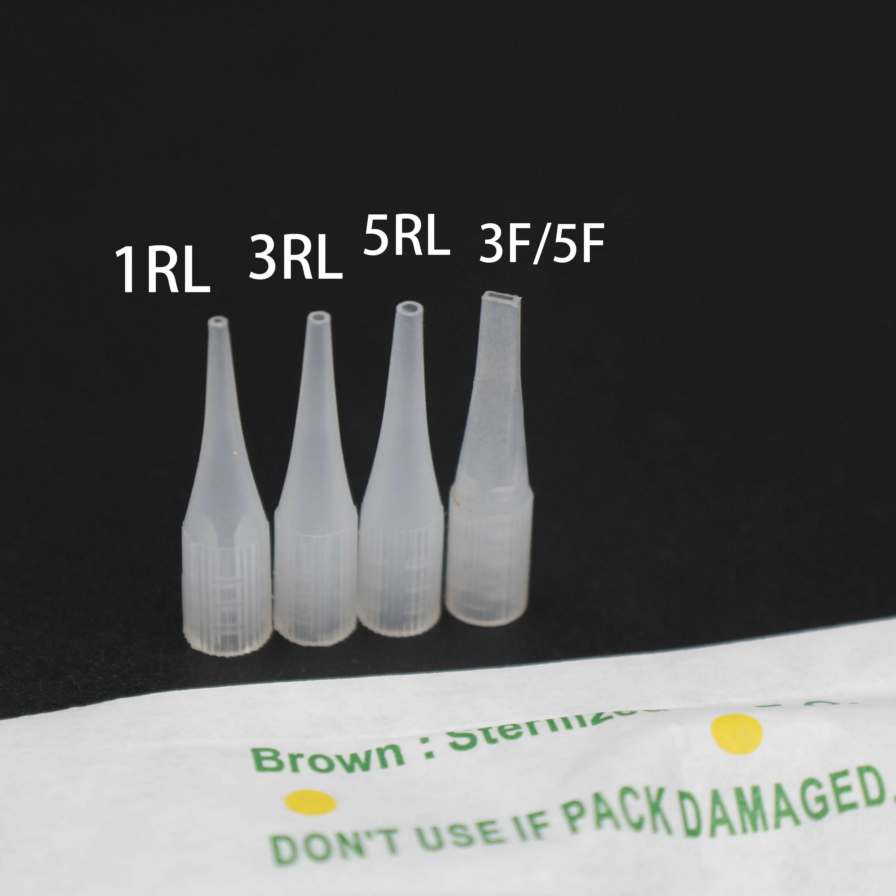50 шт небольшие Размеры подсказки иглы татуировки 1RL/3RL/5RL длинные соски колпачки
