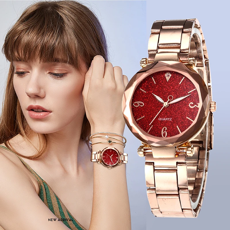 

Women Watches Quartz Classic Ladies Watch Womens Crystal Reloj Mujer Metal Wristwatch relogio feminino saati relojes mujer saati