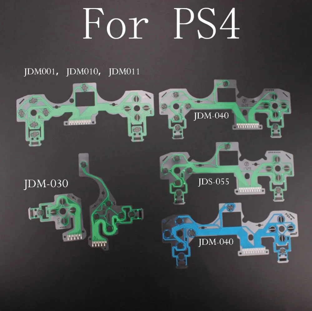 

100pcs JDM-030 JDM-040 JDM-055 for PlayStation 4 PS4 Pro Slim Controller Conductive Film Keypad flex Cable for Dualshock 4