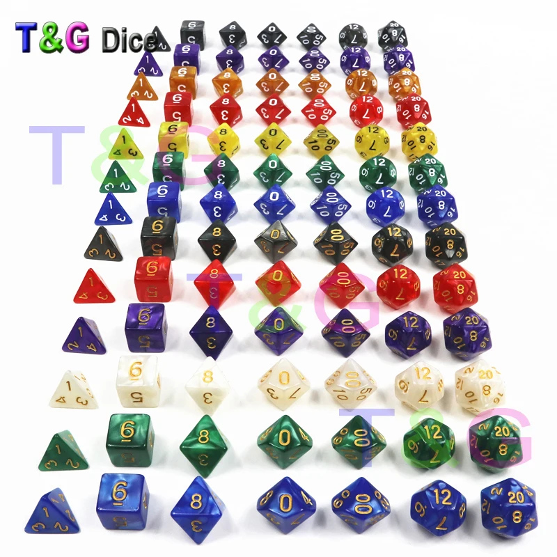 7 шт./компл. Набор кубиков с мраморным эффектом игрушка для вечеринок|set dice|dice setdice