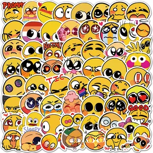 103050100pcs funny cute emoticon meme graffiti stickers laptop motorcycle guitar luggage phone waterproof sticker kids toy free global shipping