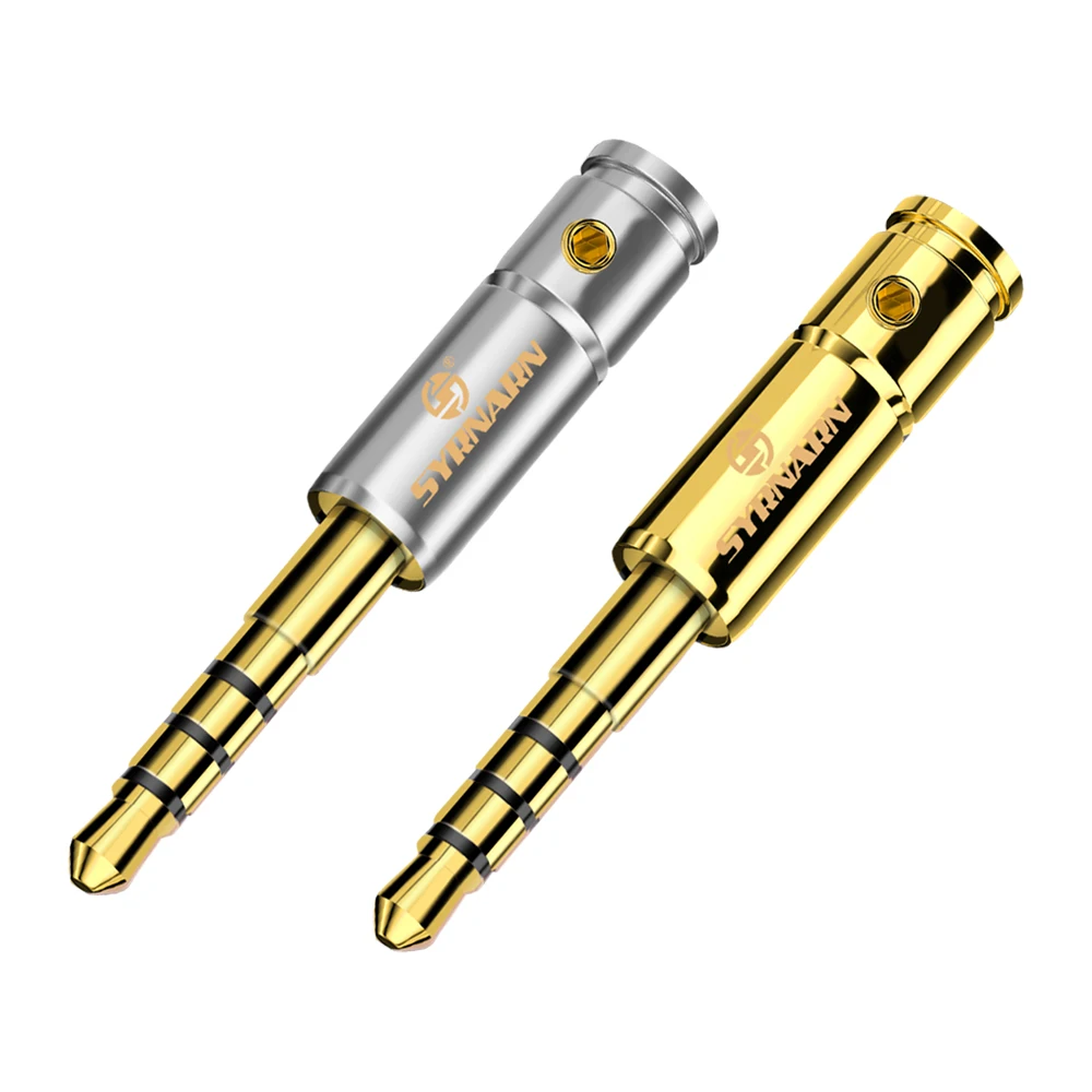 4-полюсный аудиоразъем для наушников SYRNARN 3 5 мм разъем проводов переходник из