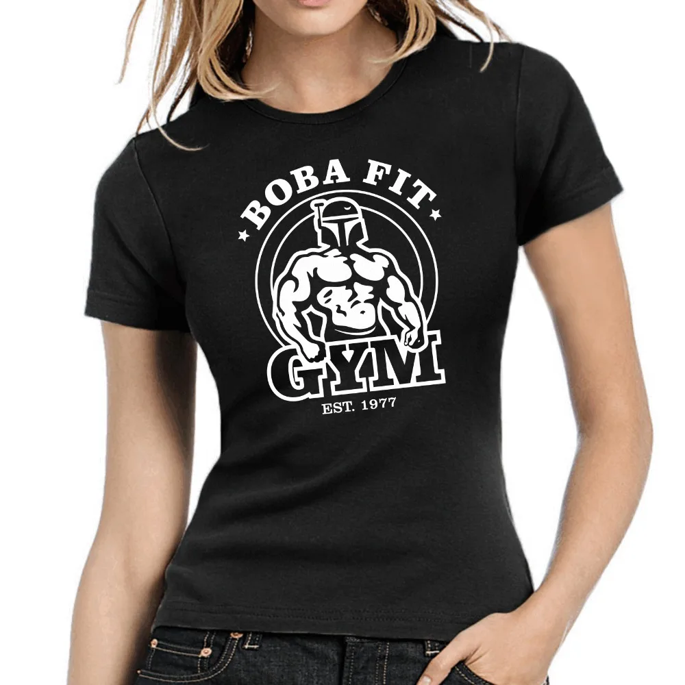 

2019 New Popular Style Woman T-Shirt Boba Fit | Boba Fett Star Satire | Gymer | Fun | Jedi |Girly Tee Shirts