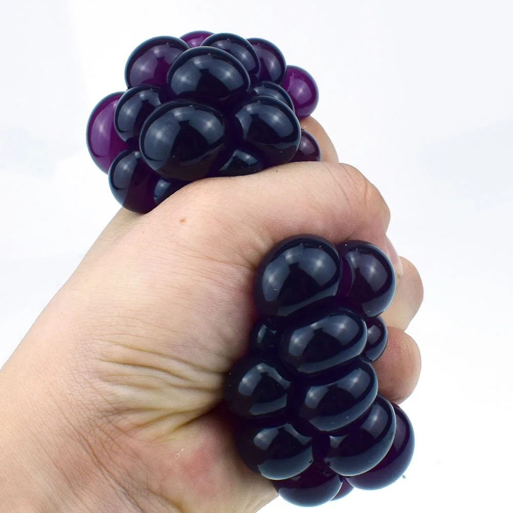 

Stress Relief Toy Hand Squeezed Color-changing Grape Ball Toy Funny Creative Toy Squeeze Toys