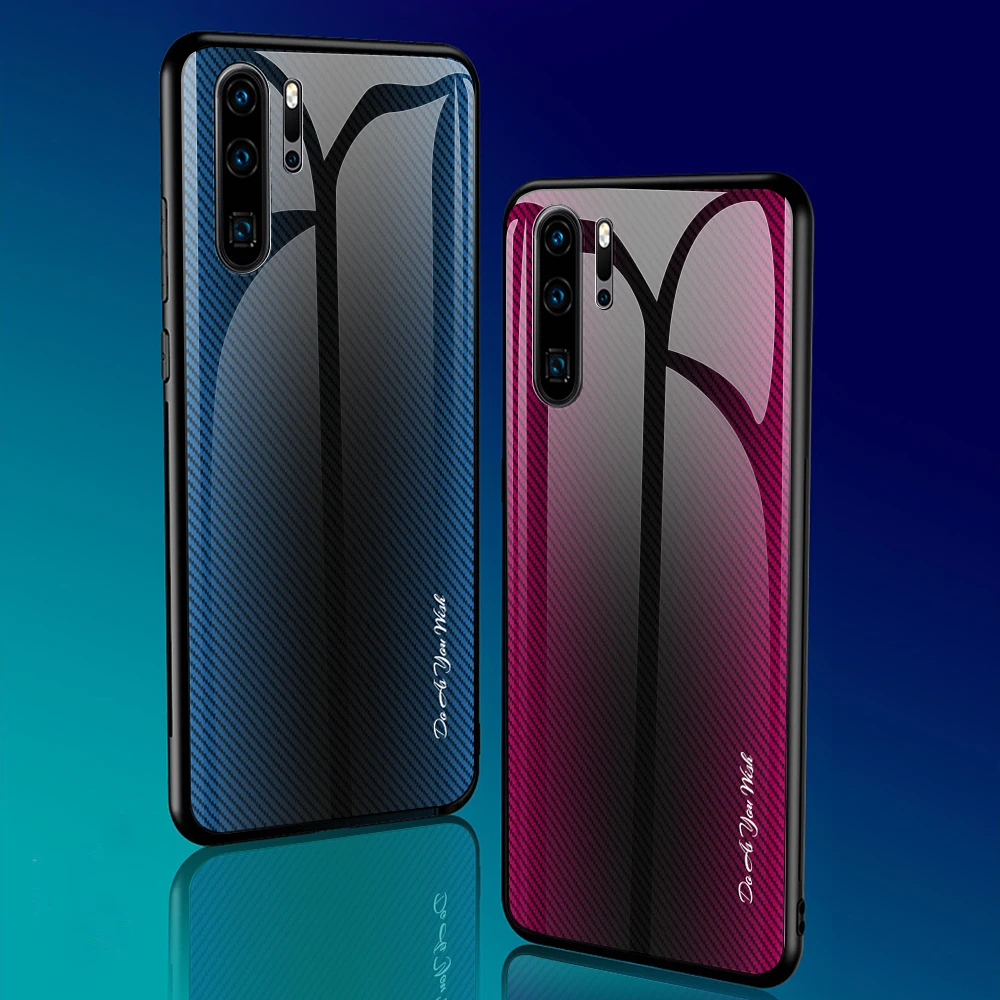 Градиентный чехол для huawei mate 30 20 Lite P30 P20 Pro 2019 Y9 Y7 Prime стеклянный Honor 9X 8X20 20i Capa |