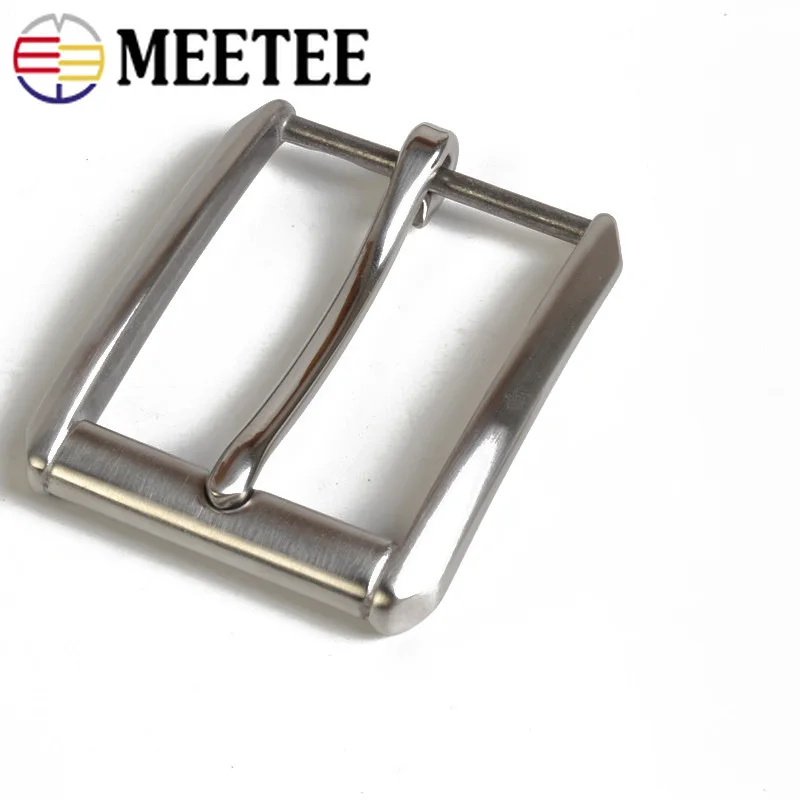 

Meetee 1pc/2pcs ID40mm Stainless Steel Pin Belt Buckles for 38-39mm Leather Belts Buckle Head DIY Jeans Crafts Accessories YK077