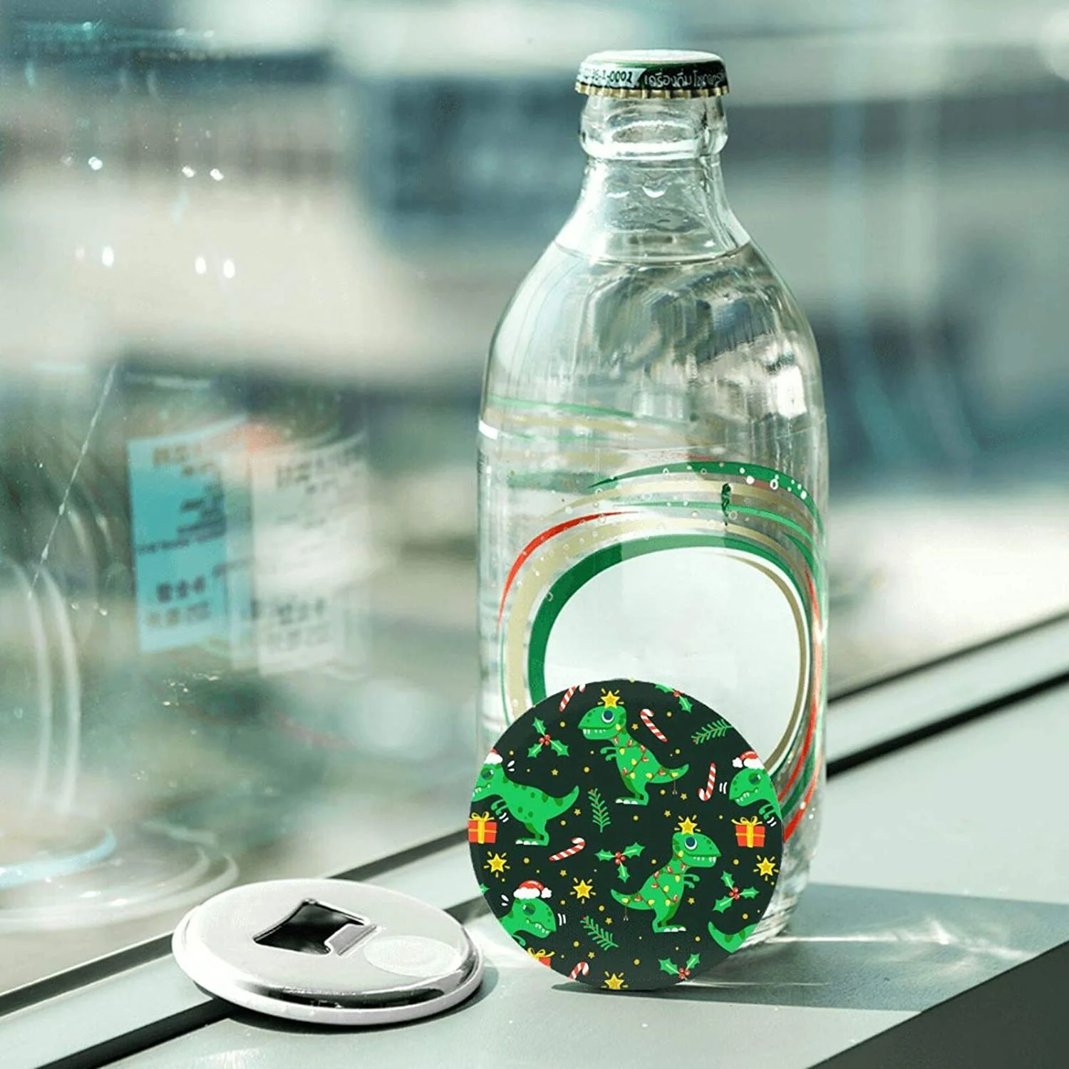 

Refrigerator Magnet Bottle Opener Beer Coke Sue Bottle Opener Kitchen Home Decor Magnetic Stickers (Pack of 4)