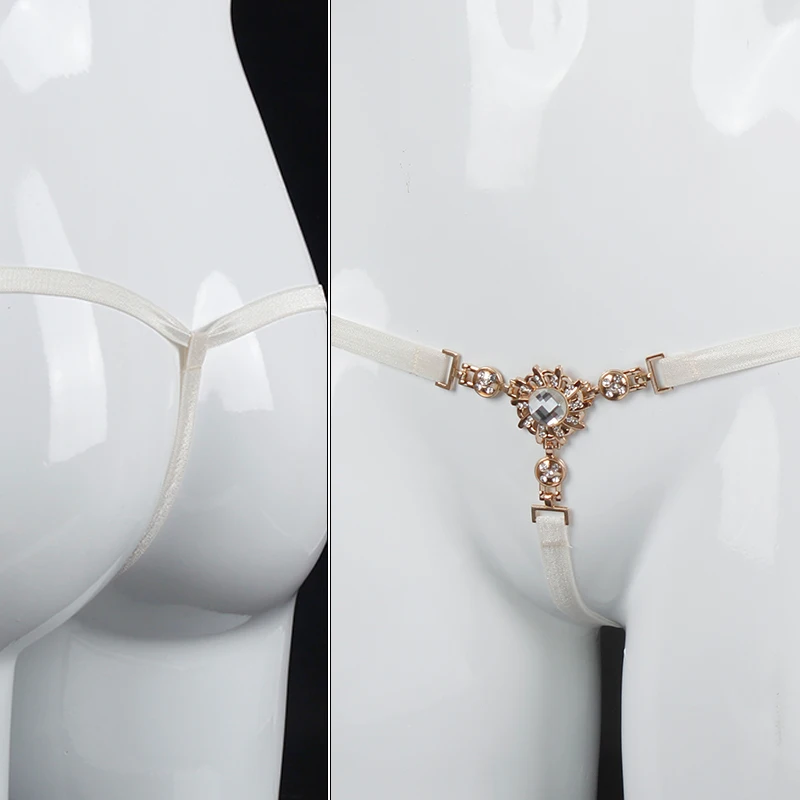 Women Sexy Lingerie Hot Erotic Cosplay Diamond Sex Clothes Panties T-Back Solid Underwear For Adult woman G-string | Тематическая