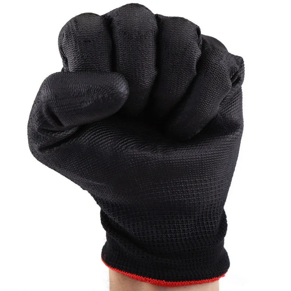 1 пара нейлон PU Безопасность покрытие рабочие перчатки строителей защитить