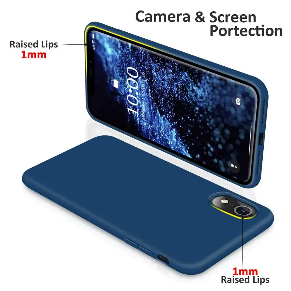 DATALAND карамельный цвет жидкий силиконовый телефон чехол для iPhone 6 6S 7 8 Plus X XR XS Max