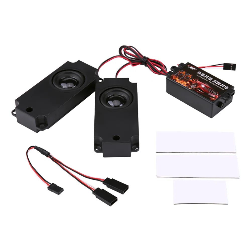 

NEW RC Car Second Generation Cool Throttle Linkage Groups Engine Sound Simulator With 2 Speakers for RC Sports Car Model Part