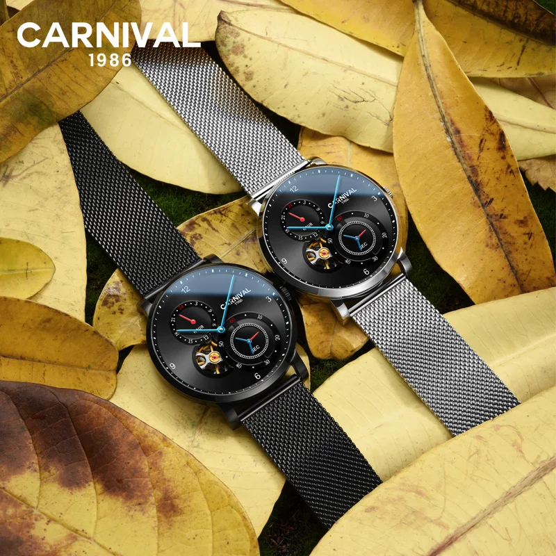 Часы наручные мужские автоматические брендовые механические водонепроницаемые