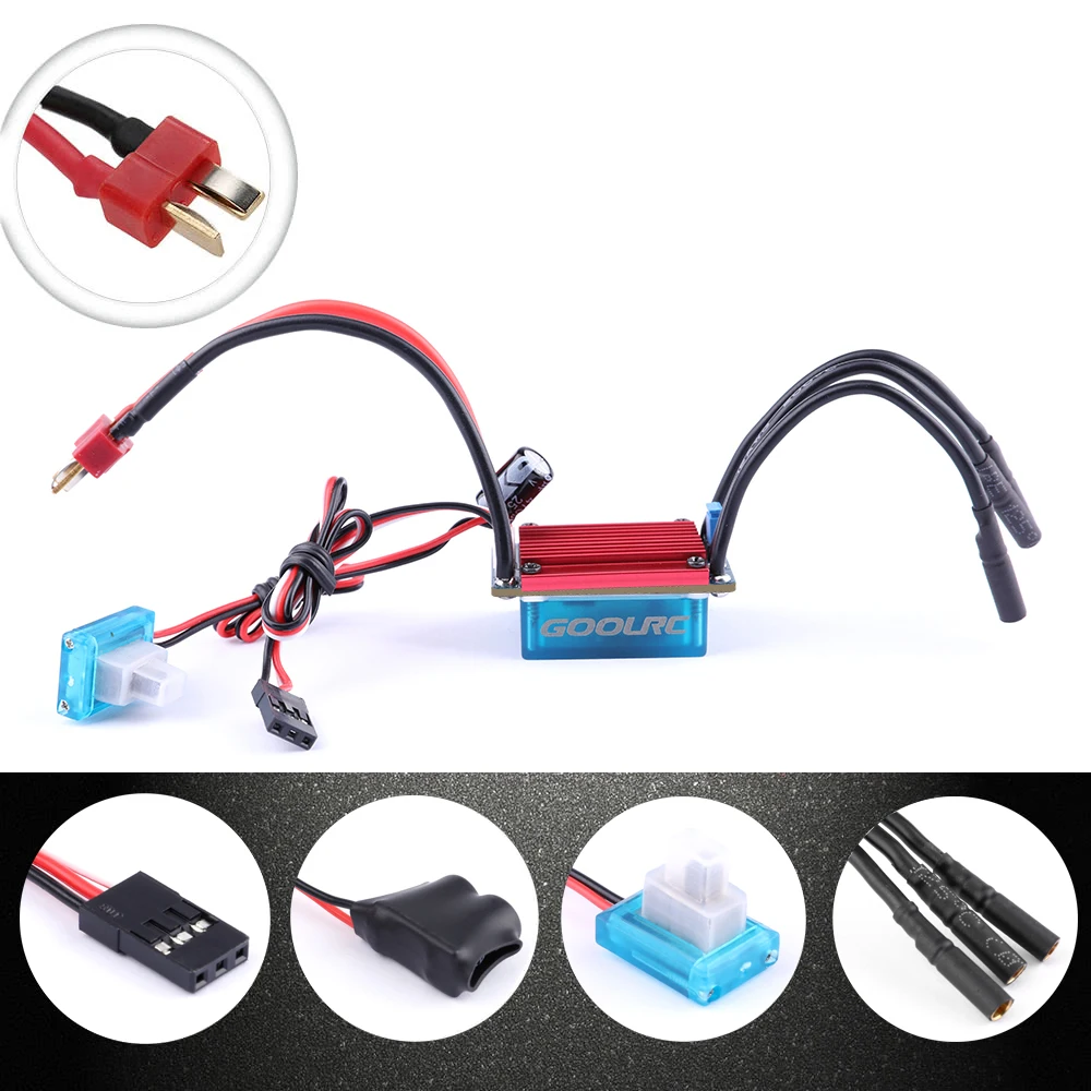 Оригинальный бесщеточный двигатель GoolRC S2430 7200KV и ESC Набор для 1/16 1/18 RC Car Truck|Детали