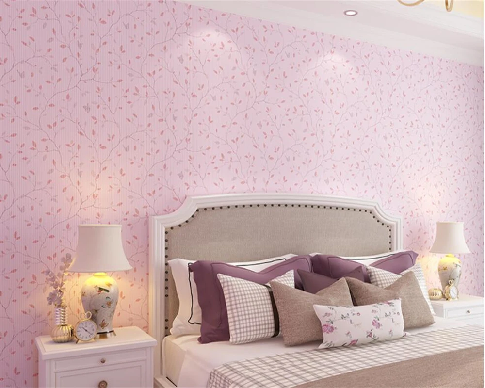 

Beibehang Modern stylish Fresh leaves wallpaper home decor living room bedroom background walls decoration 3d wallpaper roll