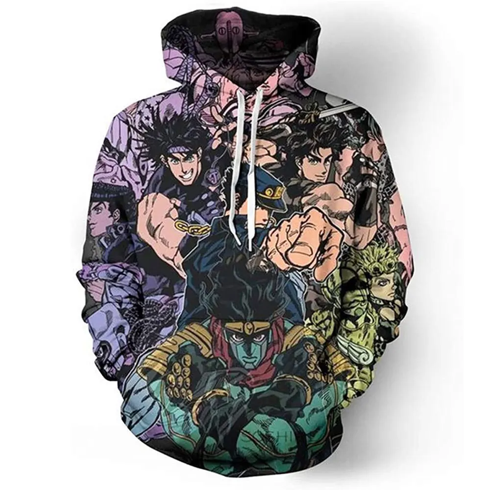 

New Comics JoJo's Bizarre Adventure 3D Printed Men Women Autumn Sweatshirt Fashion Casual Hoodies Funny Streetwear Men Clothing