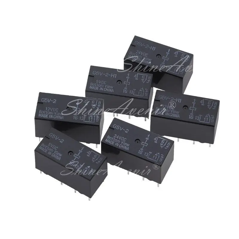 5 шт./лот реле G5V-1-5VDC 12VDC 24VDC 6PIN G5V-2-5VDC G5V-2-H1-12VDC G5V-2-H1-24VDC В 12 24 постоянного тока 8PIN новый