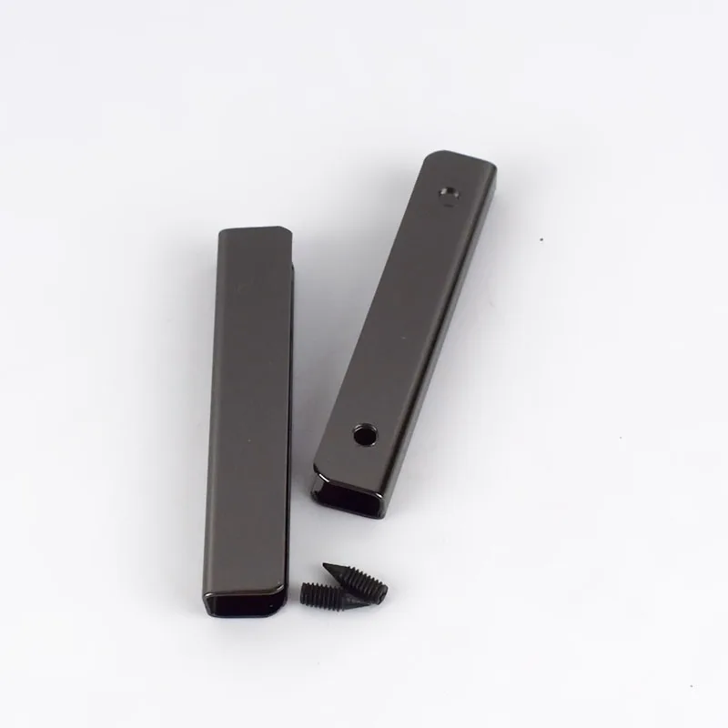 gunblack Meetee 5 см сумка Угловые винты зажим края протектор металлические пряжки сумка кошелек украшения уголки DIY кожаные ремесла аксессуары - Цвет: gunblack