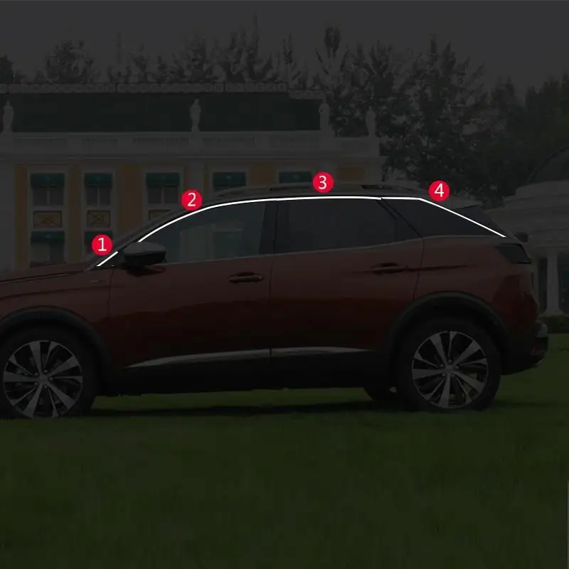 MODEL G Автомобильная дверная ручка на выходе кондиционера, автомобильные декоративные модифицированные аксессуары для стайлинга автомобилей, стикер полосы 19 для peugeot 4008 - Цвет: MODEL G