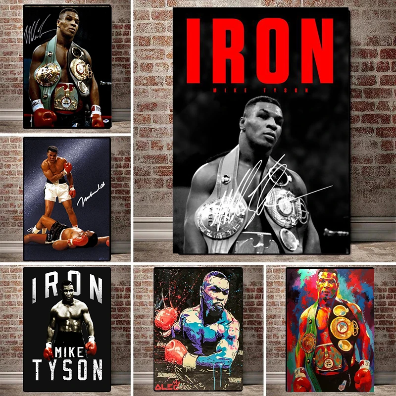 

Boxing Mike Tyson Star Posters Wall Art Painting Prints Canvas Painting Print Pictures for Living Room Home Decoration Cuadros