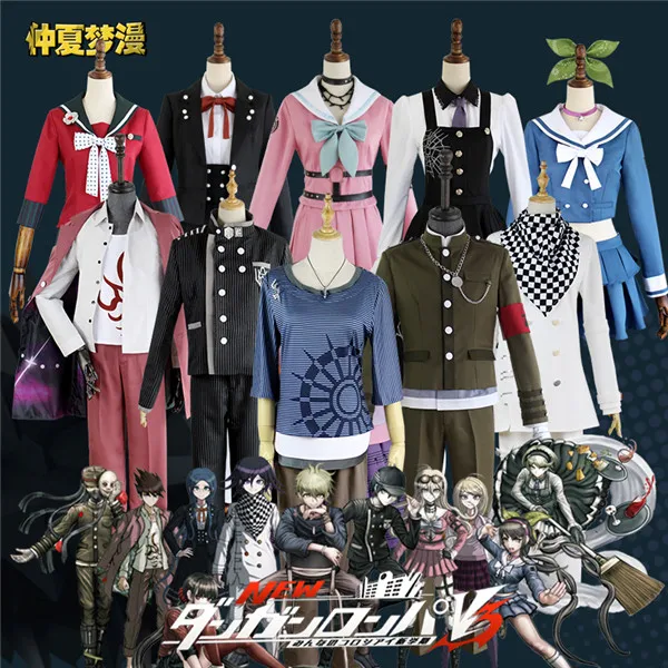 Danganronpa: триггер Happy Havoc V3 карнавальный костюм Korekiyo Shinguji Harukawa Maki Tojo Kirumi всех членов
