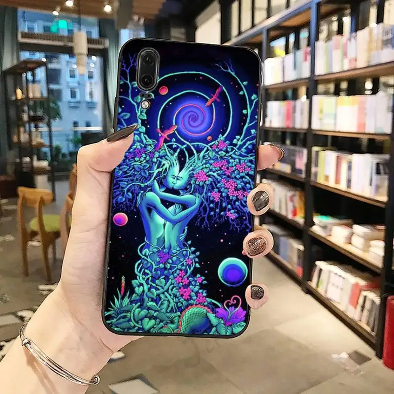 

Colorful Trippy aesthetic Psychedelic Art Phone Case For Huawei honor Mate P 10 20 30 40 Pro 10i 9 10 20 8 x Lite
