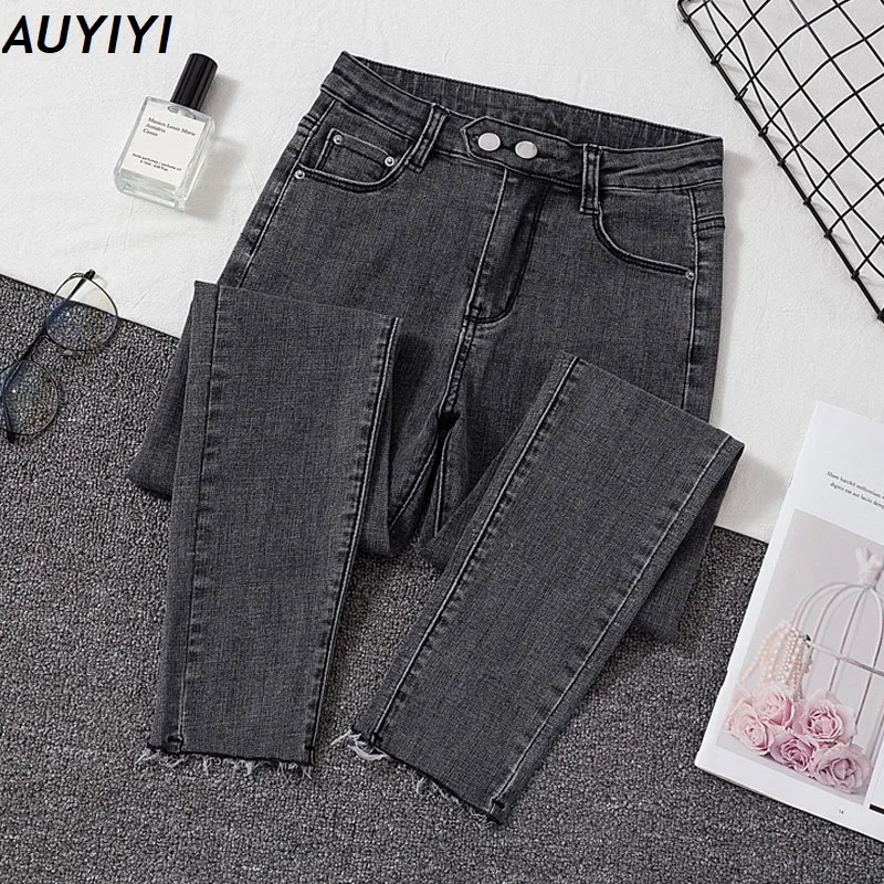 

Plus size Jeans Female Denim Pants Black Womens Jeans woman Donna Stretch Bottoms Feminino Skinny Pants For Women Trousers