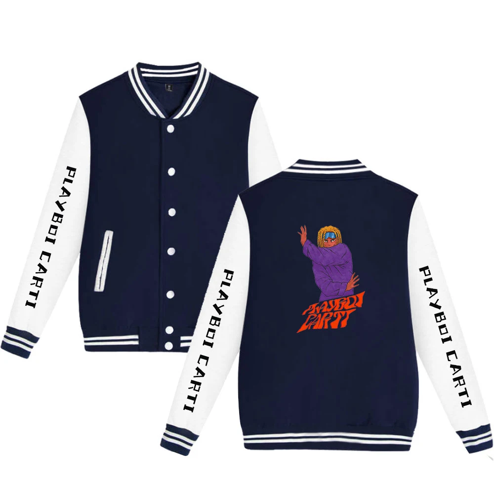 

singer Playboi Carti Fashion Baseball Jacket Men/Women Uniform Coat Fleece Casual Printed Jackets College Tracksuit Clothes