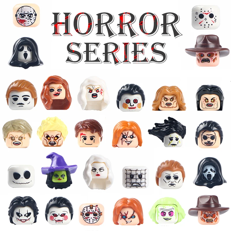 Серия ужасов Хэллоуин фигурка конструктор сделай сам детские игрушки для детей
