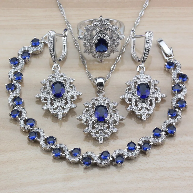 Женский комплект из 4 предметов свадебные аксессуары серебряного цвета с