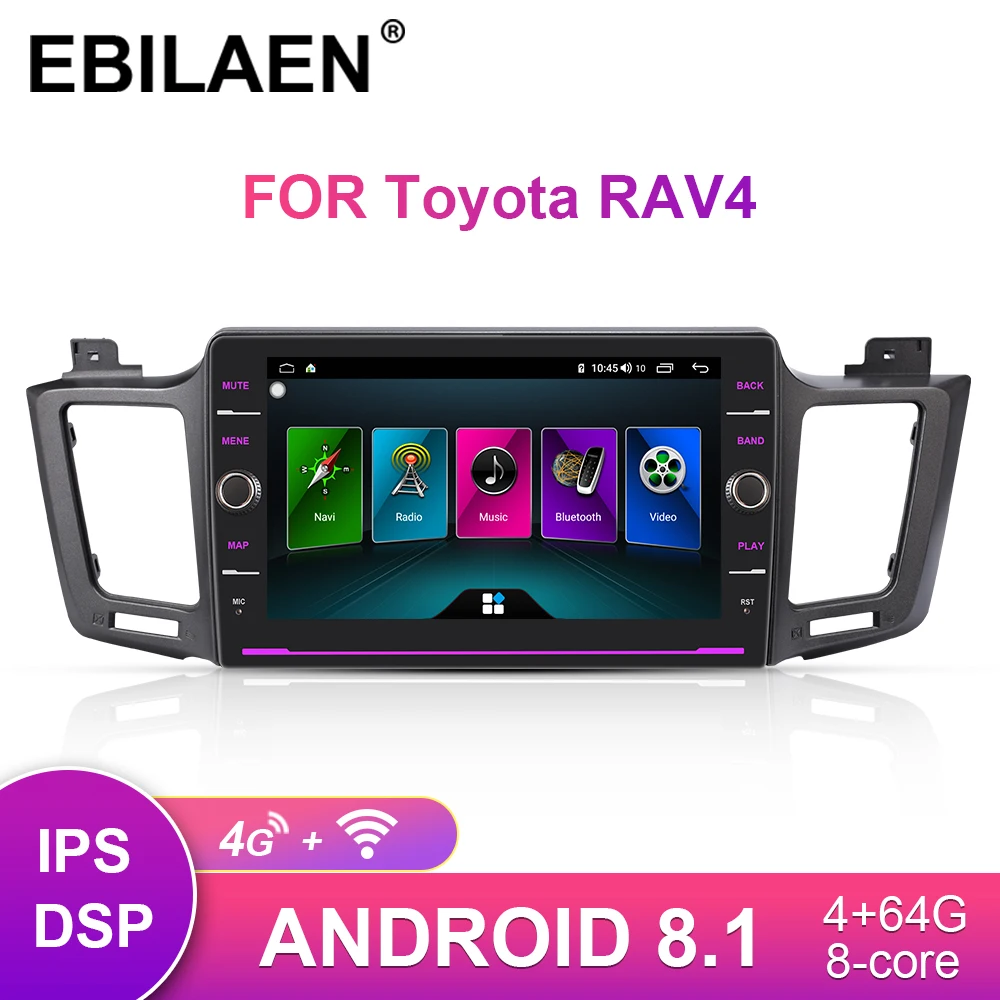 EBILAEN автомобильный Радио gps dvd-плеер для Toyota RAV4 RAV 4 2013- 2Din Android 8,1 мультимедийная лента рекордер Авторадио Навигация