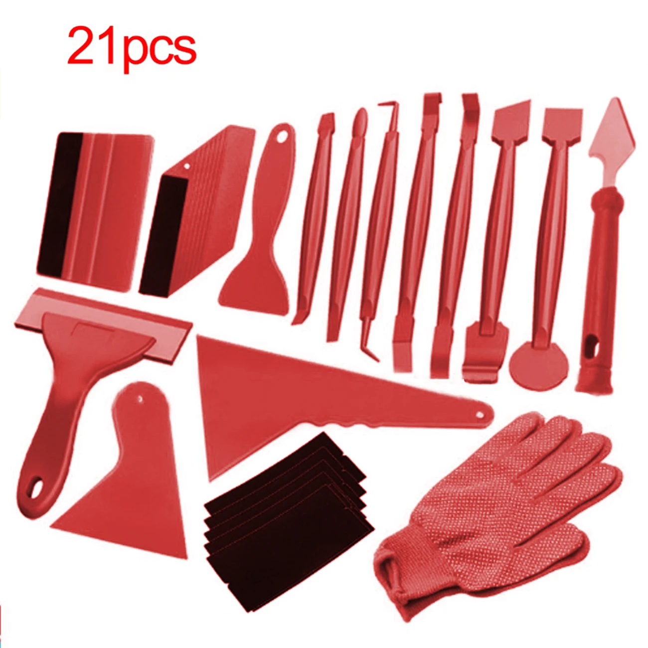 

21PCS Car modification film trimming tool Car scraper Car Wrapping Tint Application Tools Car Foil Set Kit film finishing tools