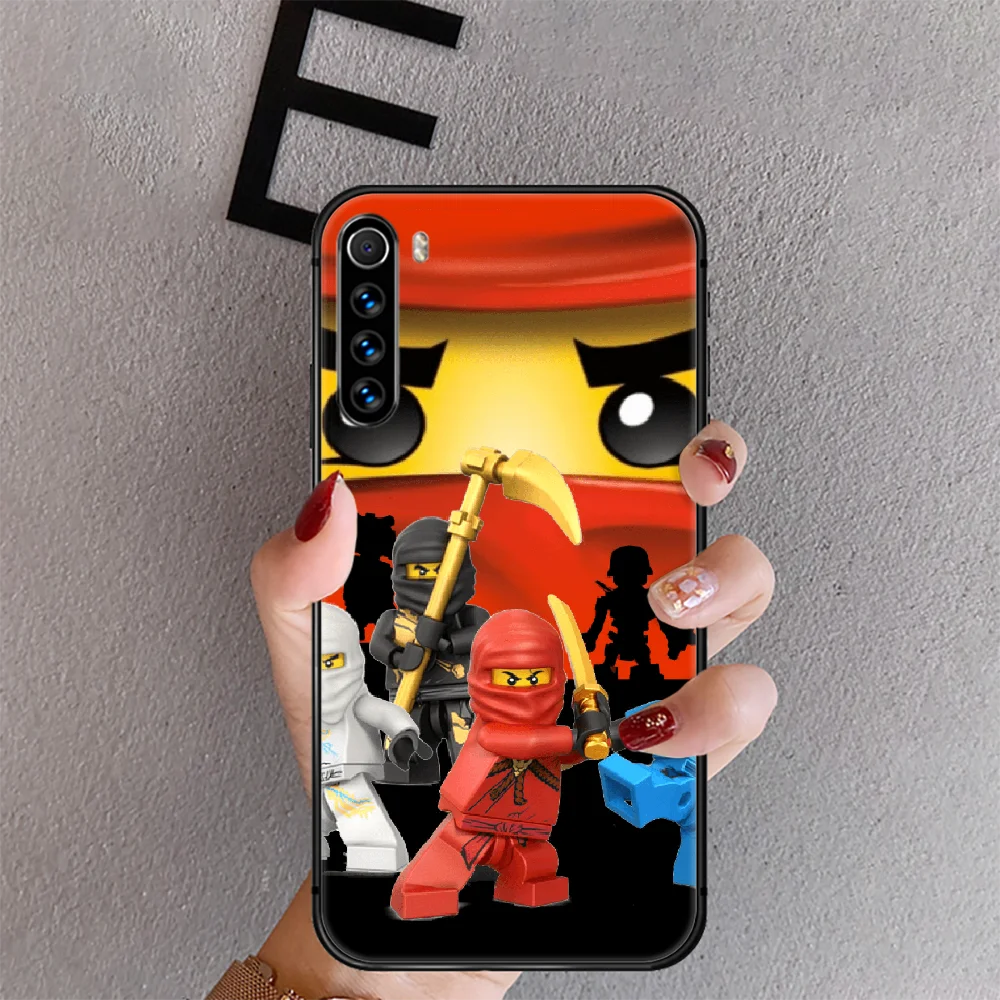 

Toys Legos Phone Case Cover For Xiaomi Redmi Note 7 7A 8 8T 9 9S 9A 10 K30 Pro Ultra Black 3D Tpu Phone case