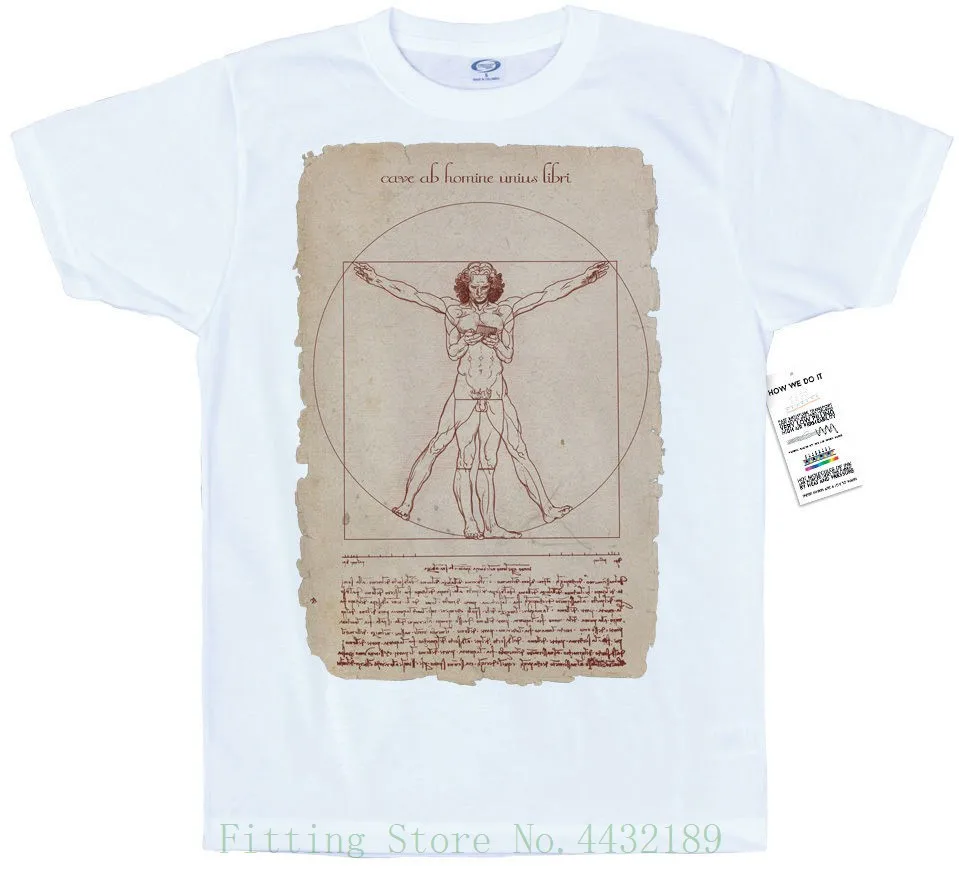 Vitruvian Man-Leonardo Da Vinci смартфон дизайн футболка новейшая 2019 мужская мода |