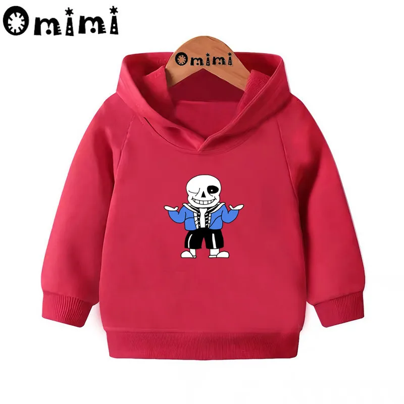 Детские свитшоты с героями мультфильмов Skull Brother Undertale Sans детские толстовки