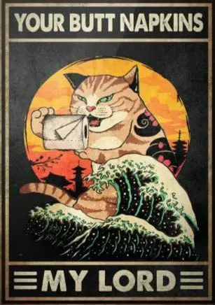 

Забавные салфетки My Lord для туалета в стиле ретро, Жестяная Табличка в стиле ретро, винтажный знак для домашнего декора кофейных стен, 8x12