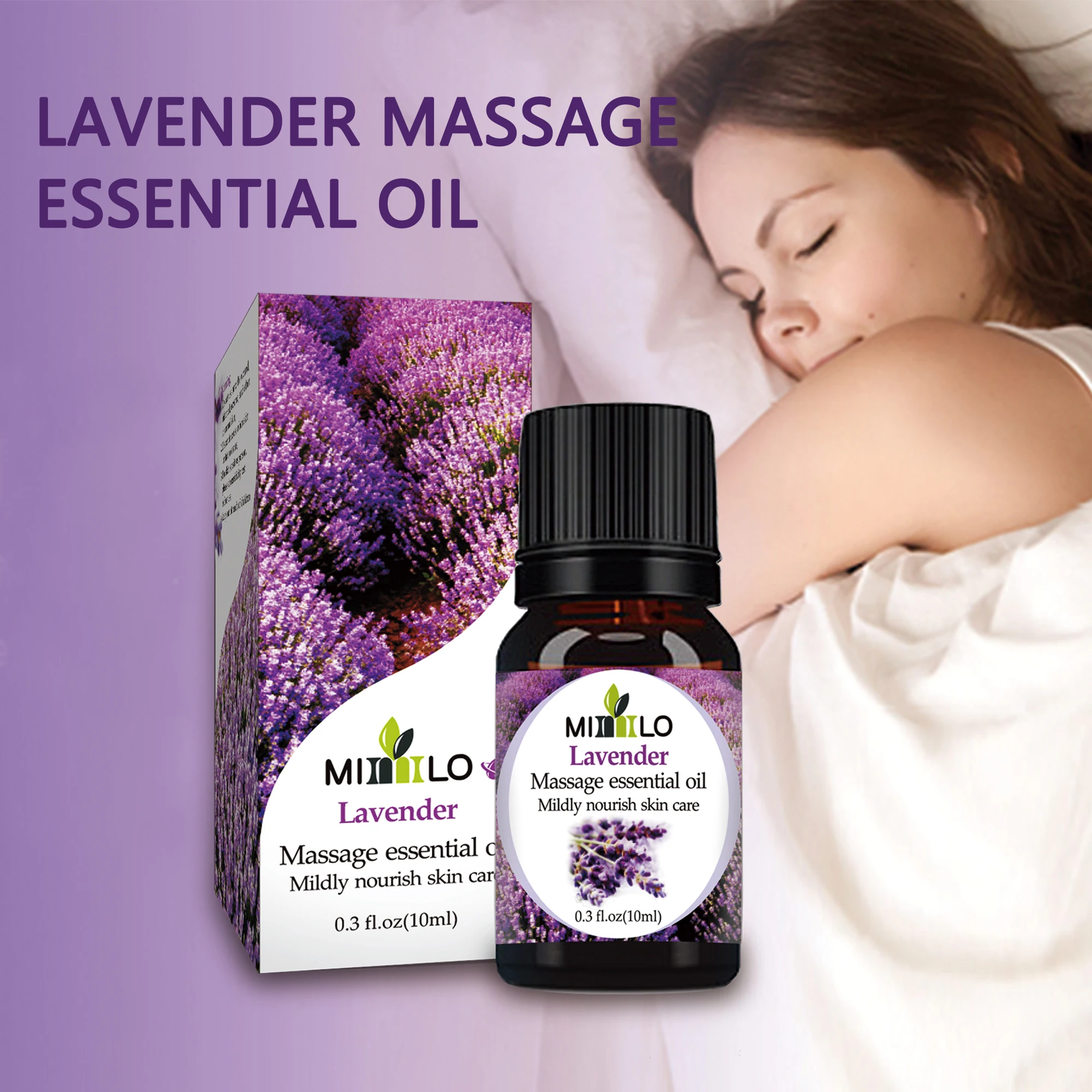 100% чистое натуральное эфирное масло лаванды для бессонницы помогает устранить