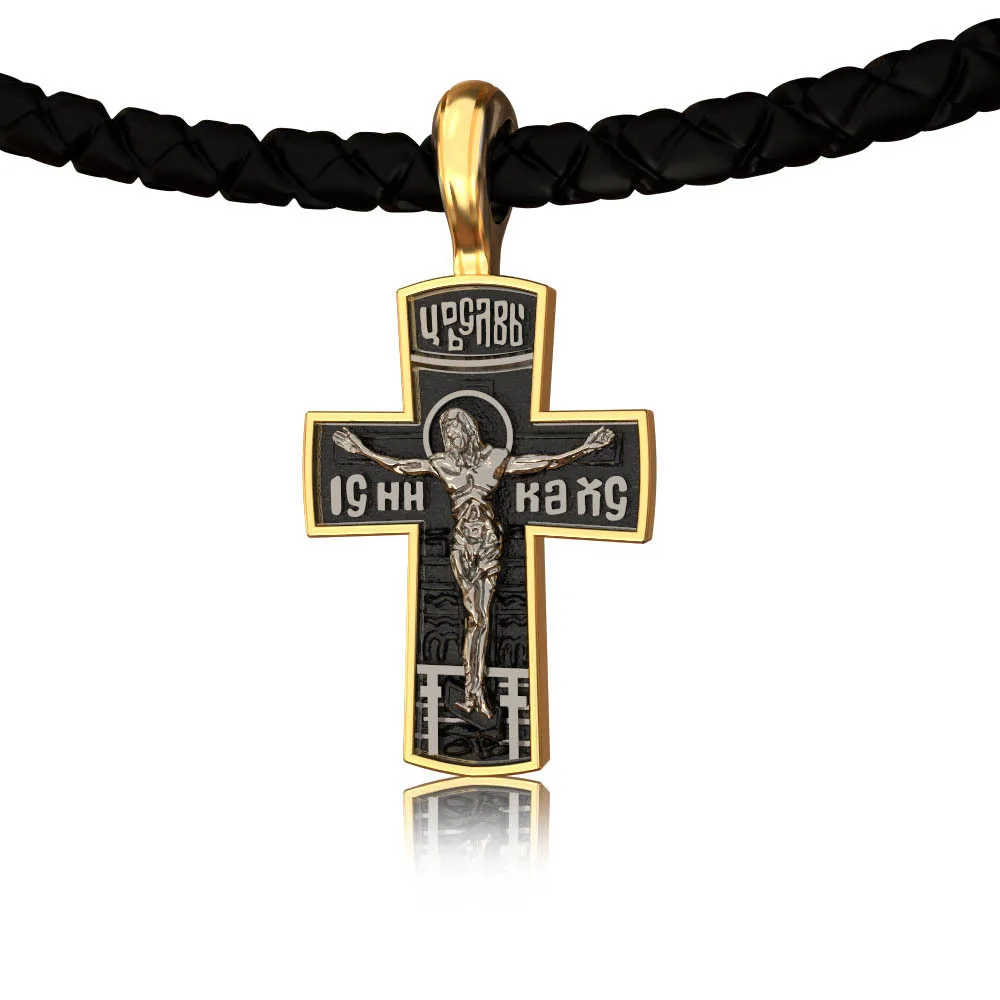 

Retro Men's Cross Necklace Pendant New Religious Christian Metal Necklace European and American Personality Jewelry