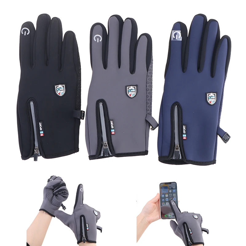 

New Hot Winter Ice fishing Gloves 3 Colors Waterproof Windproof Breathing Full Finger Antislip Carper Outdoor Fishing Clothing