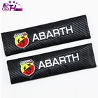 Наплечный защитный чехол для автомобильного ремня безопасности, 2 шт., углеродное волокно для fiat abarth 500, stilo, ducato, palio, bravo, doblo