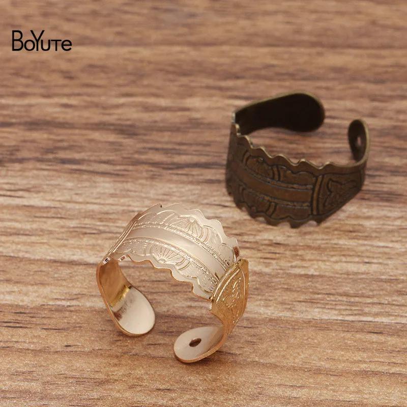 BoYuTe выполненный на заказ (200 шт./лот) металлический латунный цветок резное