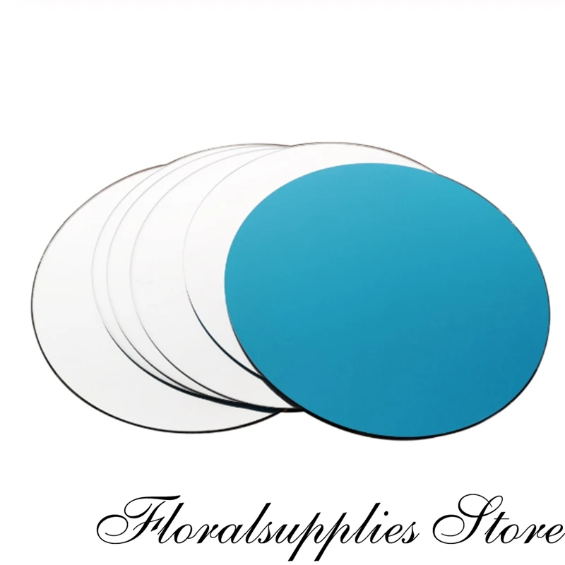 Свадебное украшение акриловый зеркальный подсвечник тарелка круглый поднос для