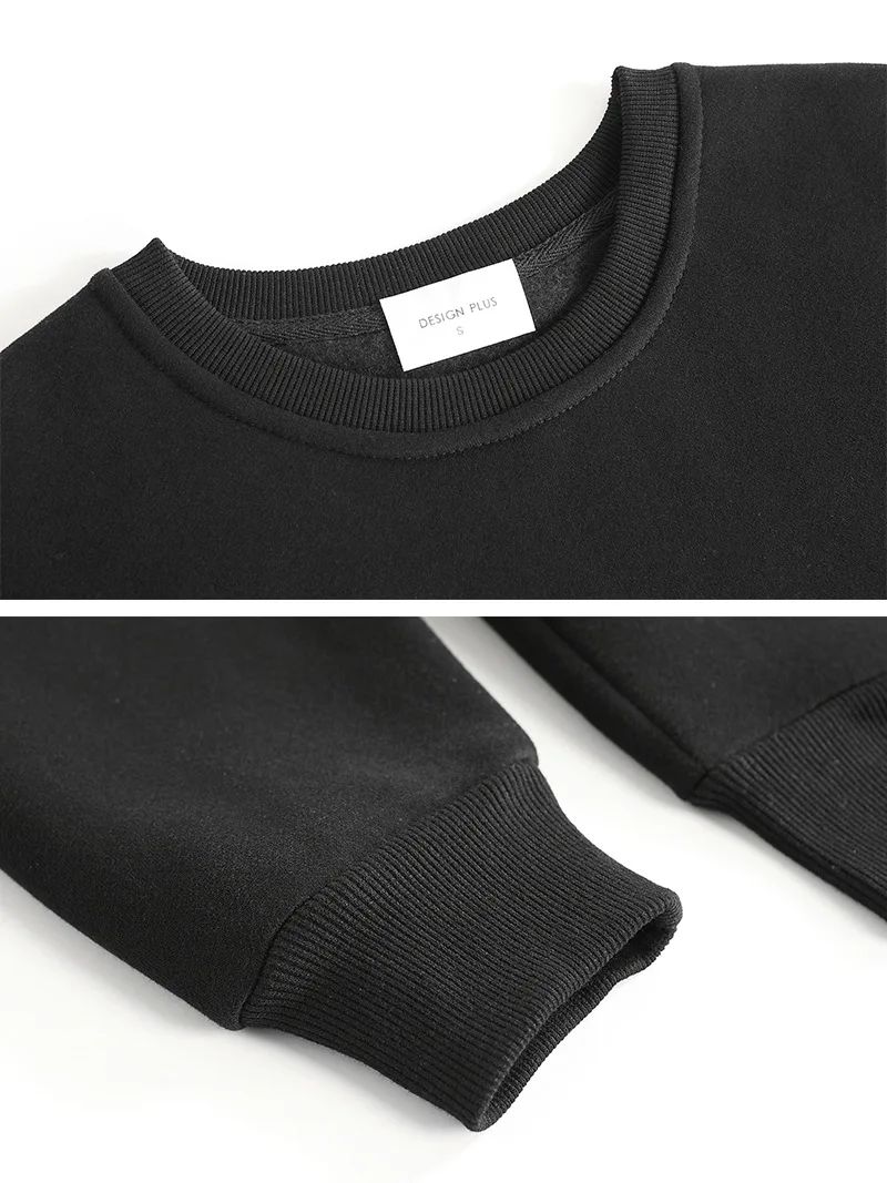 Сплошной цвет толстовка осень и зима Женская хлопчатобумажная Повседневная