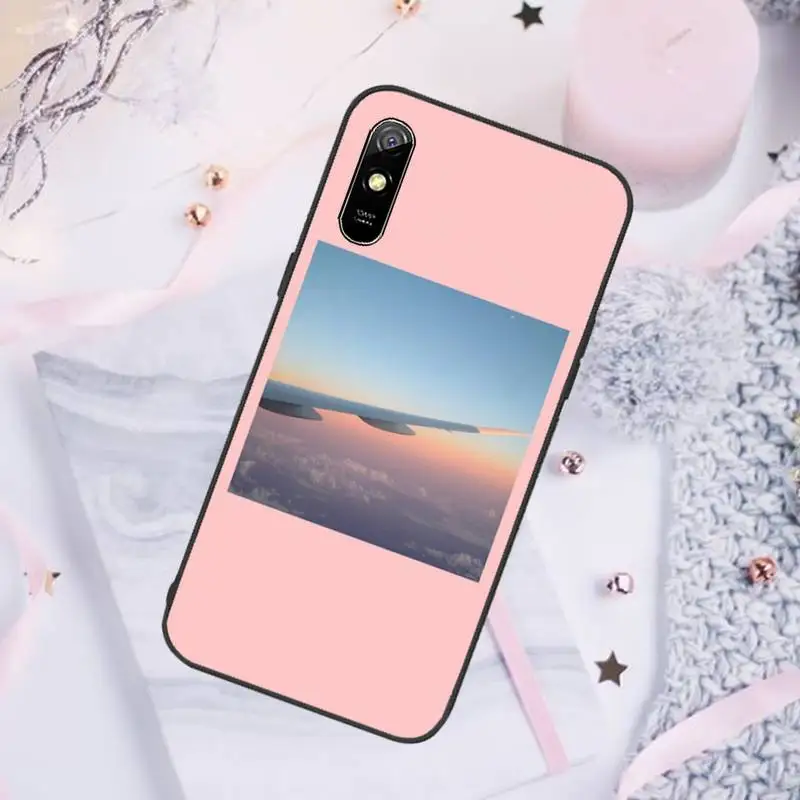 

Pink Aesthetics songs lyrics Aesthetic Phone Case For Xiaomi Redmi note 7 8 9 pro 8T 9A 9S Mi Note 10 Lite pro
