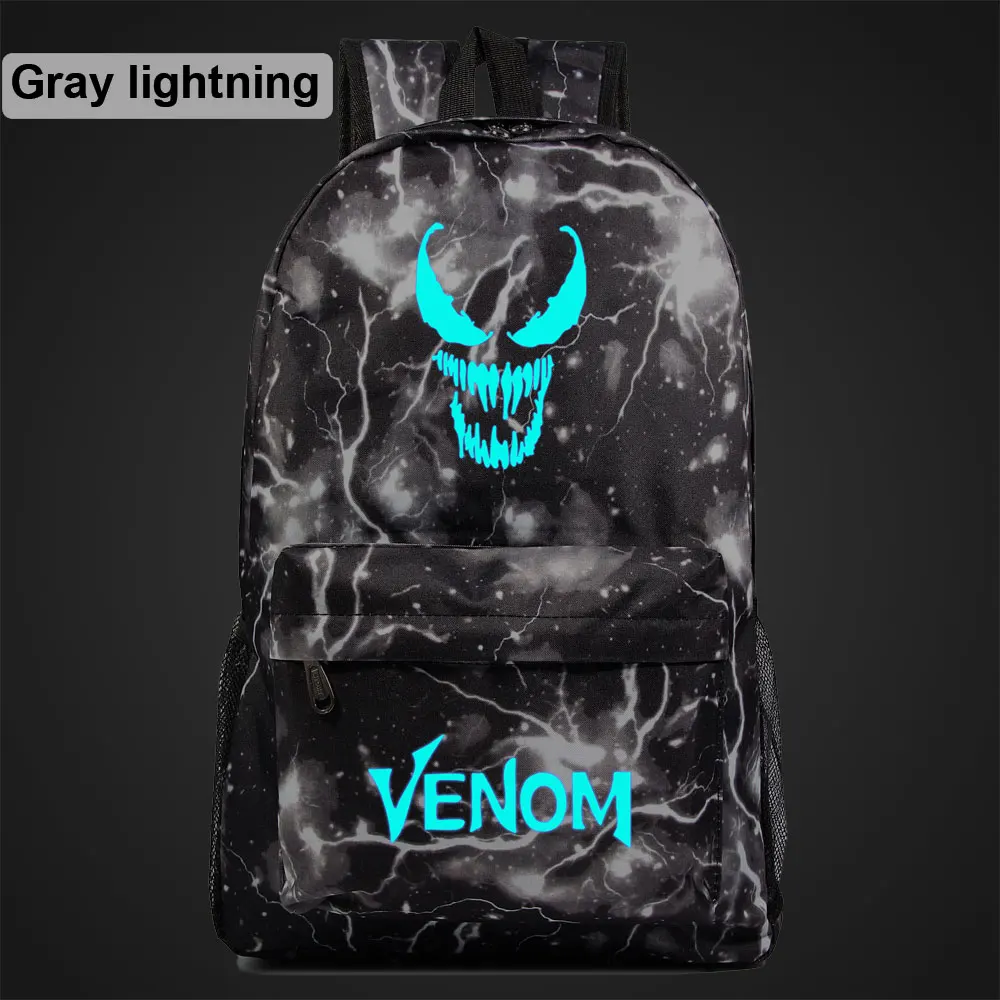 Светящийся Galaxy Venom для мальчиков и девочек, детская школьная сумка, женский рюкзак, подростковые школьные сумки, мужские рюкзаки - Цвет: AL35-13