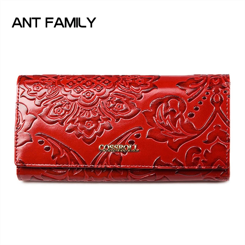 Женский кошелек из натуральной кожи многофункциональный клатч для женщин