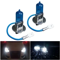 1 pair h3 xenon white 100w 12v halogen headlight 453 fog light car bulb car lights xenon white headlightlights accessories