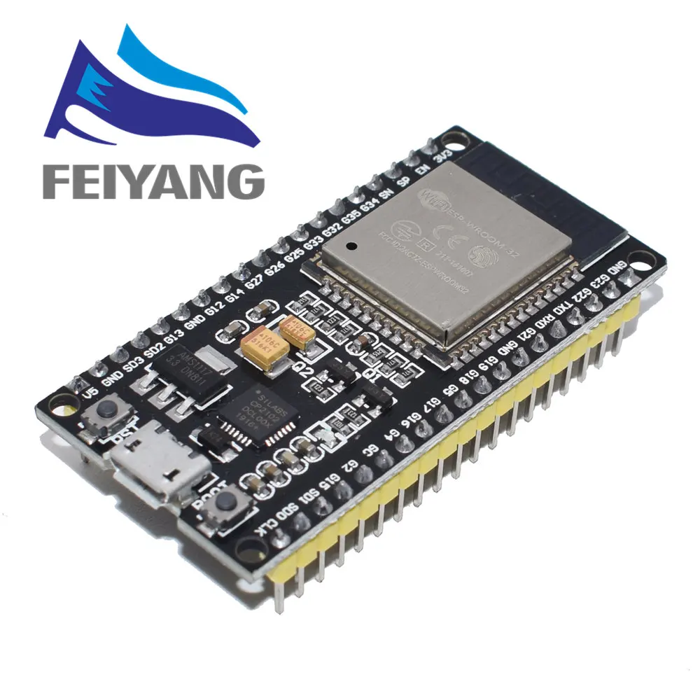 10 шт. беспроводная плата разработки ESP32 с Wi-Fi и Bluetooth 2 4 ГГц CP2102 двухъядерный Micro USB