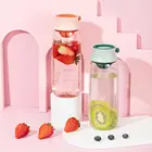 460 мл610 мл бутылка для воды спортивная чашка для воды Милая Маленькая прозрачная стеклянная портативная ручная чашка термостойкая прогулочная уличная