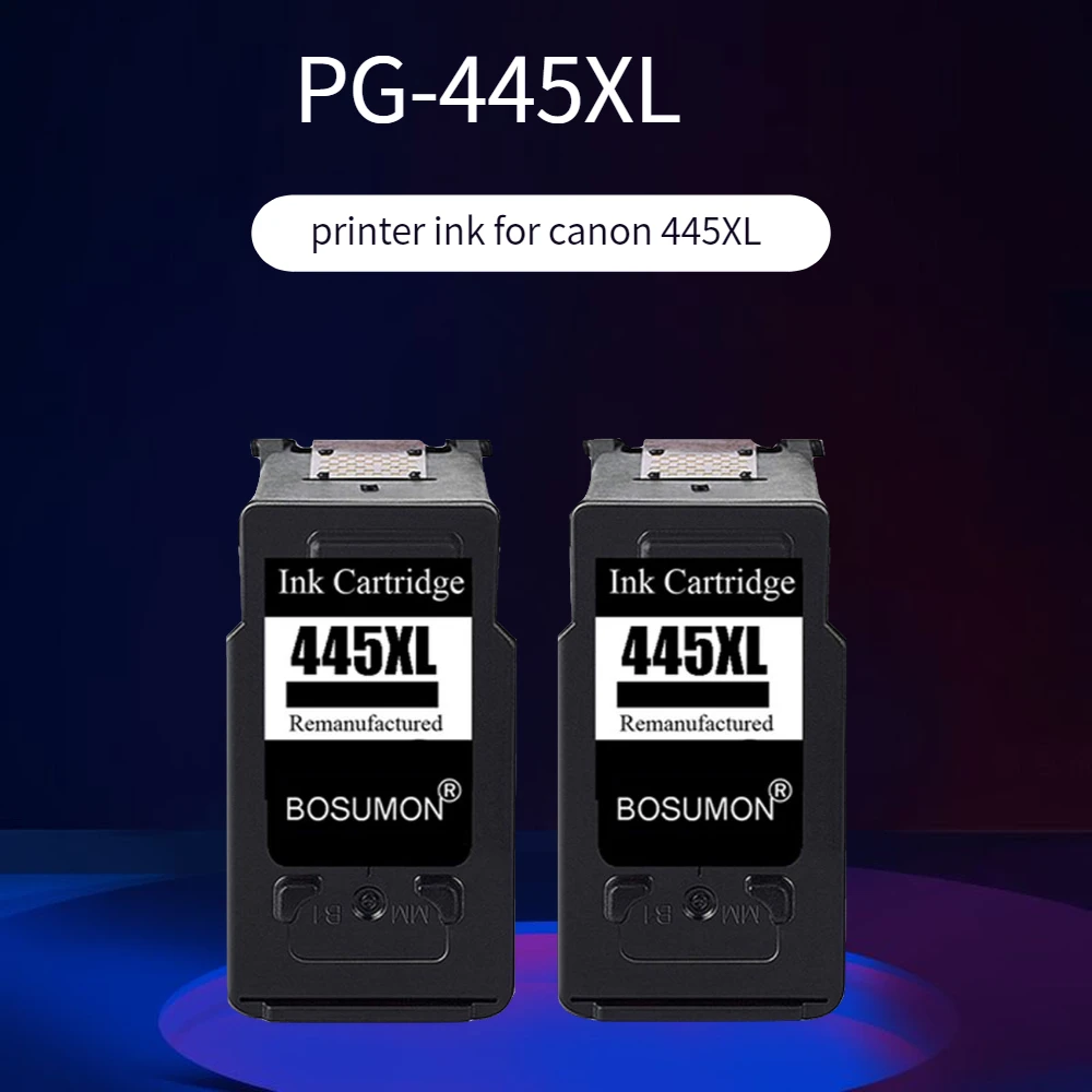 Bosumon PG 445XL PG445 pg 445 CL 446 XL заправленный картридж Замена для Canon PIXMA MX494 MG2440