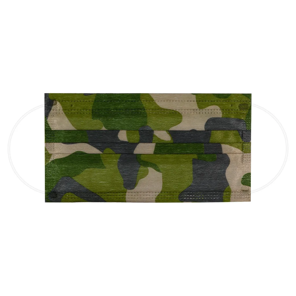 10 200 шт. Камуфляж для лица маска одноразовая Китай ткали 3 Слои слоев фильтр